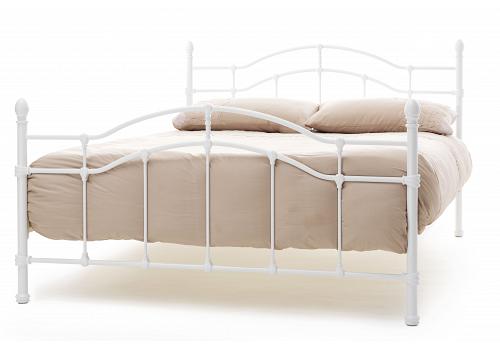 5ft Paris White Metal Bed Frame 1